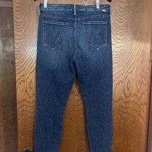 MOTHER Dark Blue Skinny Jeans